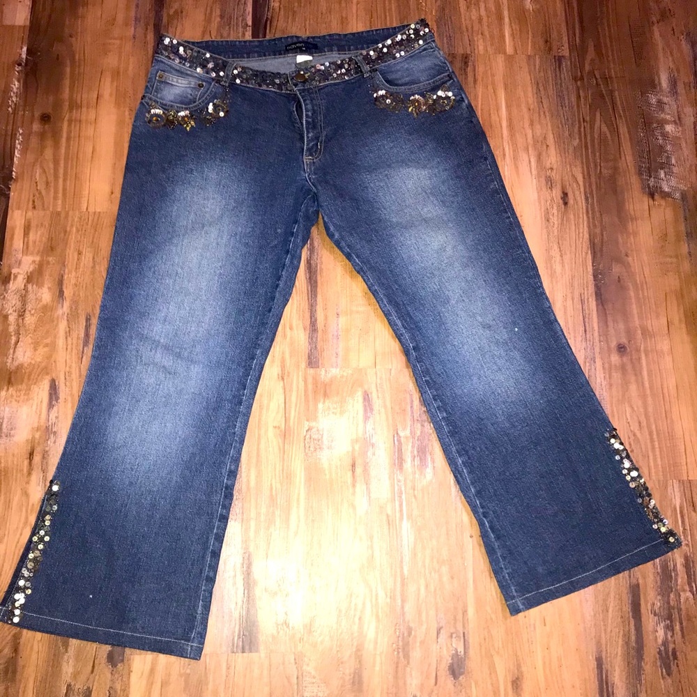 Size 14 Bejewelled Jeans, Naven Bleu brand